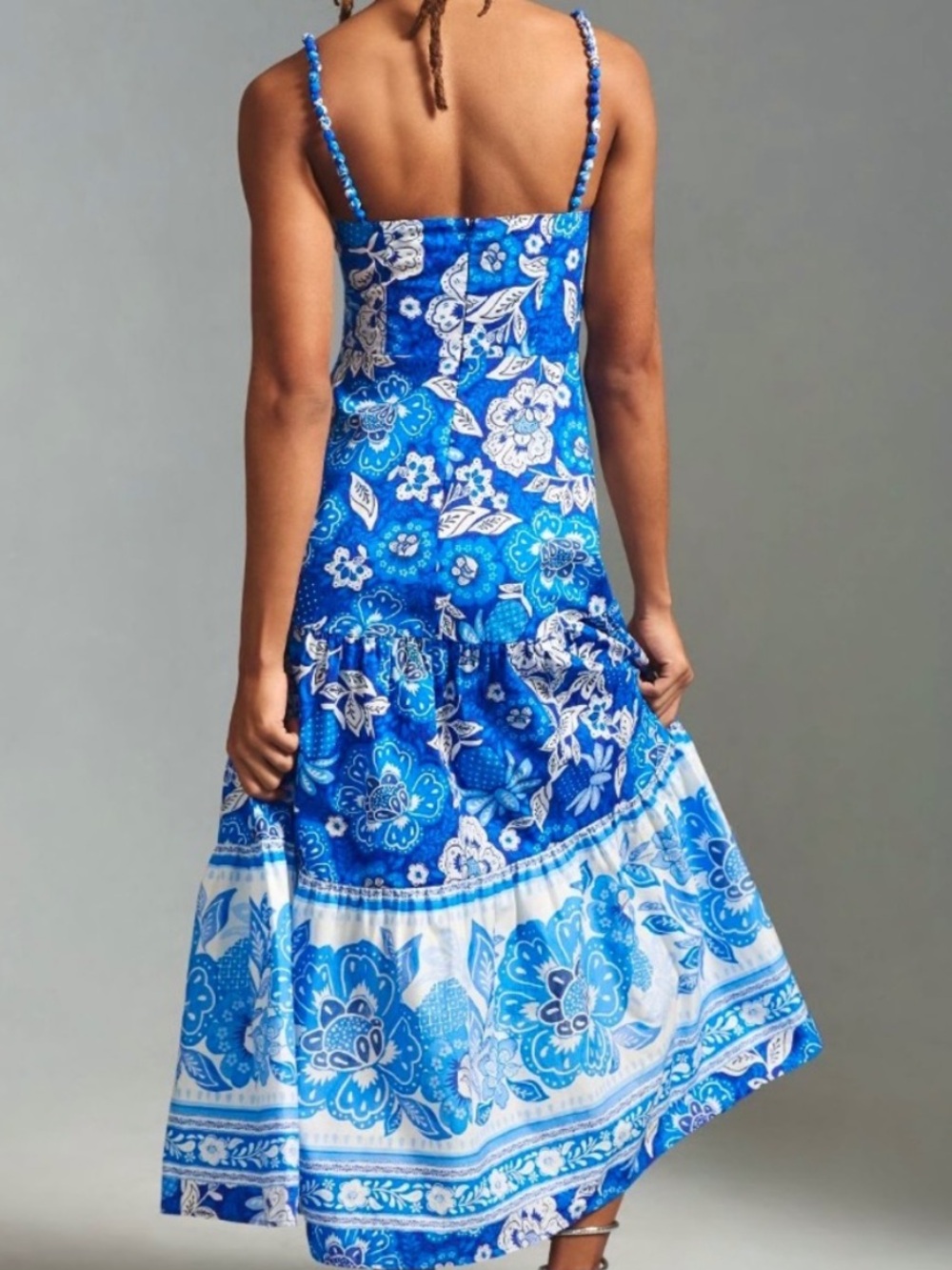 🌺🎉HP🎉🌺 NWT Anthropologie Farm Rio Full Of Flowers Sweetheart Midi Dress - Picture 3 of 16